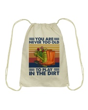 You are never too old Drawstring Bag tile