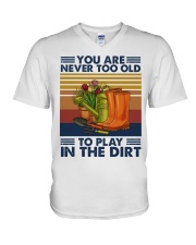 You are never too old V-Neck T-Shirt tile