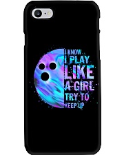 I know I play like a girl Phone Case tile