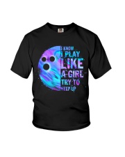 I know I play like a girl Youth T-Shirt tile