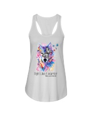 Fight like a warrior Ladies Flowy Tank tile