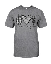 Peace Love Satan Classic T-Shirt front