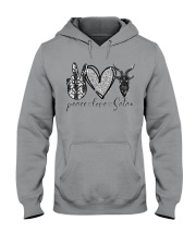 Peace Love Satan Hooded Sweatshirt tile