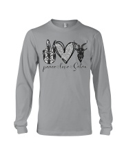 Peace Love Satan Long Sleeve Tee tile