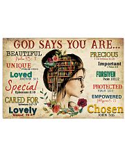 God says you are 17x11 Poster front