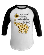In a world where you can be anything be kind Baseball Tee tile