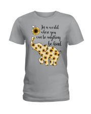 In a world where you can be anything be kind Ladies T-Shirt tile
