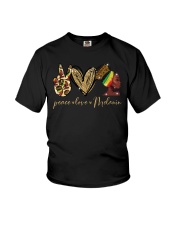 Peace Love Melanin Youth T-Shirt tile