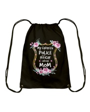 My favorite police officer calls me mom Drawstring Bag tile
