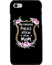My favorite police officer calls me mom Phone Case tile