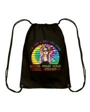 I'm just a girl Drawstring Bag tile