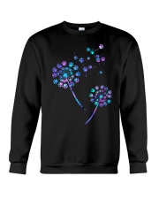 Dog dandelion Crewneck Sweatshirt front