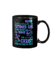 Never underestimate an tattooed girl Mug tile