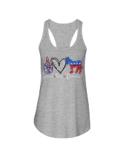 Peace love Democrat Ladies Flowy Tank tile