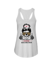 Death smiles at everyone Ladies Flowy Tank tile