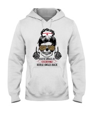 Death smiles at everyone Hooded Sweatshirt tile
