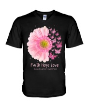Faith hope love V-Neck T-Shirt tile