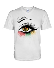 Juneteenth V-Neck T-Shirt tile