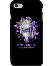 Never give up Phone Case tile