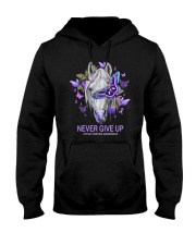 Never give up Hooded Sweatshirt tile