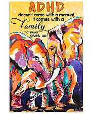 ADHD doesn't come with a manual family 11x17 Poster front
