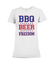 Bbq Beer Freedom Premium Fit Ladies Tee tile