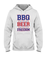 Bbq Beer Freedom Hooded Sweatshirt tile