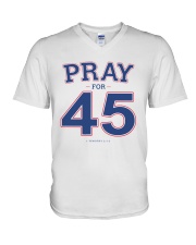 Pray for 45 T Shirt V-Neck T-Shirt tile