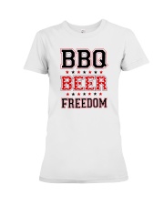 Bbq Beer Freedom Premium Fit Ladies Tee tile