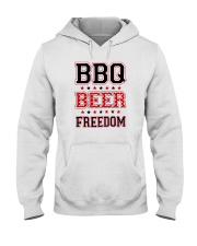 Bbq Beer Freedom Hooded Sweatshirt tile