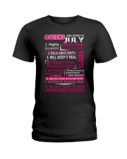 QUEENS ARE BORN IN JULY Ladies T-Shirt thumbnail
