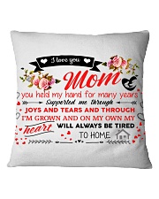 Dear Mom gift pillow Square Pillowcase thumbnail