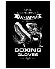 Never Underestimate A Woman With Boxing Gloves 16x24 Poster thumbnail