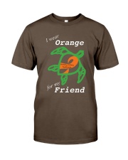 I wear Orange for my Friend Premium Fit Mens Tee thumbnail