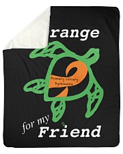 I wear Orange for my Friend Sherpa Fleece Blanket - 50" x 60" thumbnail
