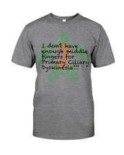 PCD Middle Finger B Classic T-Shirt front