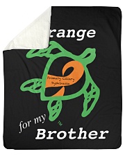 I wear Orange for my Brother Sherpa Fleece Blanket - 50" x 60" thumbnail