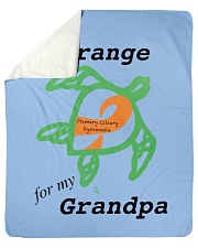 I wear Orange for my Grandpa b Sherpa Fleece Blanket - 50" x 60" thumbnail