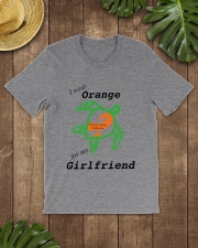 I wear Orange for my Girlfriend b Classic T-Shirt lifestyle-mens-crewneck-front-18