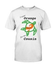 I wear Orange for my Cousin b Premium Fit Mens Tee thumbnail