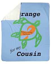 I wear Orange for my Cousin b Sherpa Fleece Blanket - 50" x 60" thumbnail