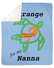 I wear Orange for my Nanna b Sherpa Fleece Blanket - 50" x 60" thumbnail