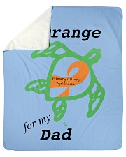 I wear Orange for my Dad b Sherpa Fleece Blanket - 50" x 60" thumbnail