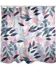 LEAVES AND FLOWERS Shower Curtain front