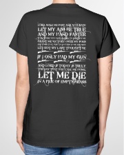 GUN OWNER'S PRAYER Ladies T-Shirt garment-tshirt-ladies-back-01