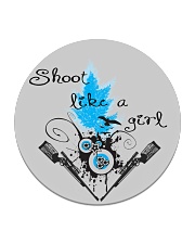 SHOOT LIKE A GIRL MUGS Circle Coaster front