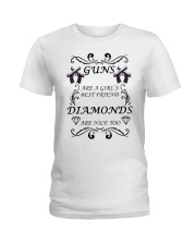 GUNS ARE A GIRL'S BEST FRIEND Ladies T-Shirt tile