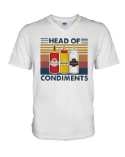 Vintage Head Of Condiments Shirt V-Neck T-Shirt tile