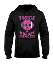 Tackle Breast Cancer Tshirt Breast Cancer Awarenes Hooded Sweatshirt front