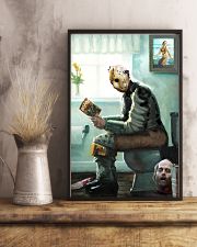 Jason in Bathroom 11x17 Poster lifestyle-poster-3